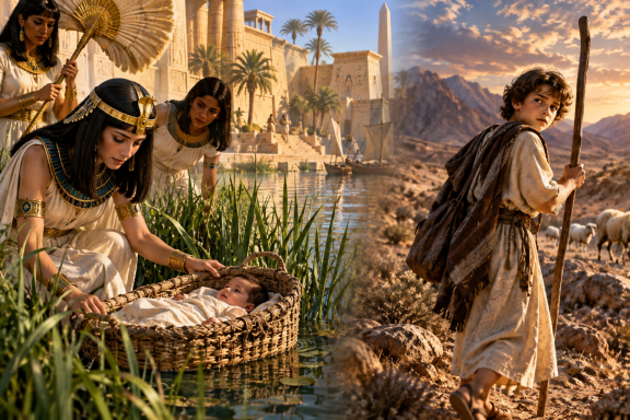 1. EL NACIMIENTO Y EXILIO DE MOISES